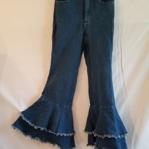 Jealous Tomato Mamba Flare Crop Jeans